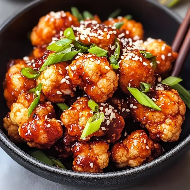 Air-Fried Korean Chili Cauliflower (Gochujang)