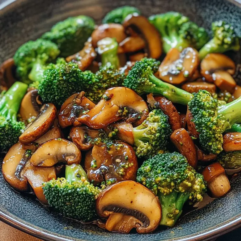 Broccoli and Mushroom Stir Fry