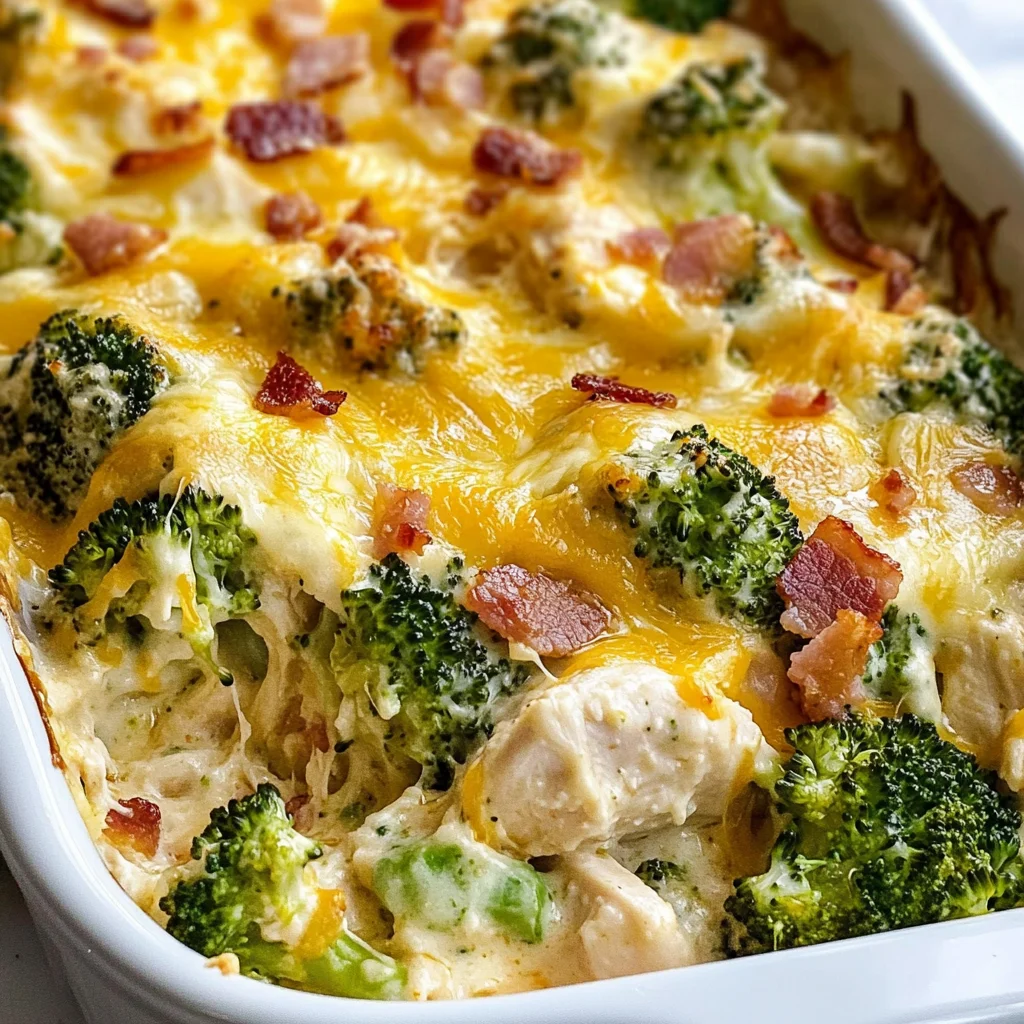 Chicken Bacon Ranch Casserole (Fast & Easy)