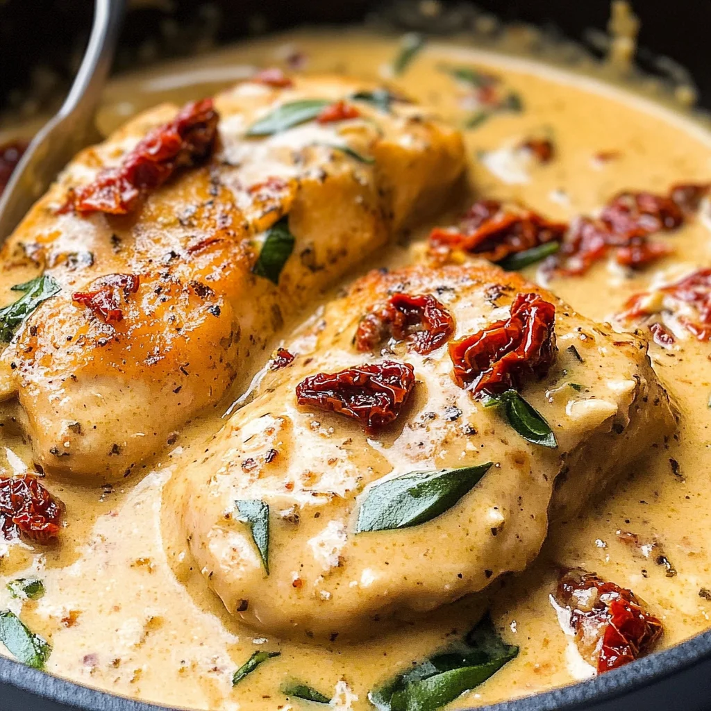 Creamy Chicken with Sun-Dried Tomatoes