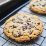 Giant Chewy Keto Chocolate Chip Cookies