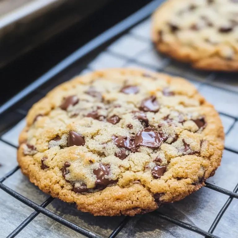 Giant Chewy Keto Chocolate Chip Cookies