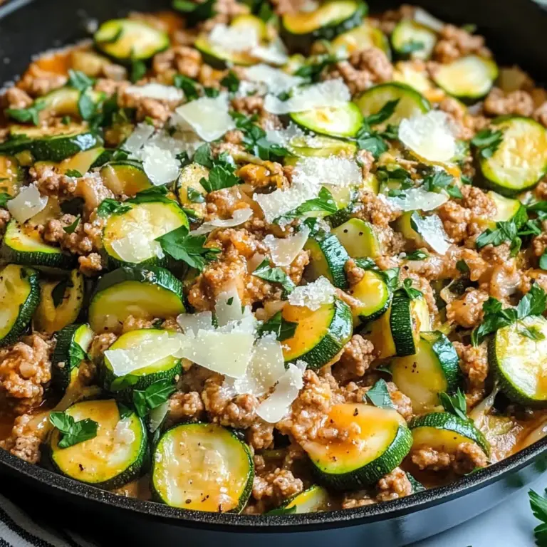 Ground Turkey and Zucchini Skillet