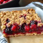 Healthy Berry Oatmeal Bars Breakfast