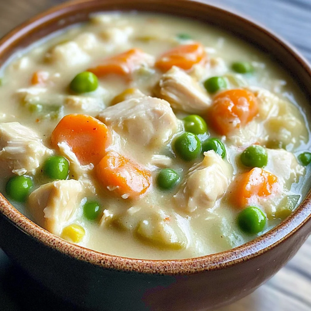 Healthy Chicken Pot Pie Soup Recipe