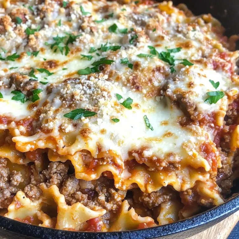 Healthy One Pot Skillet Lasagan