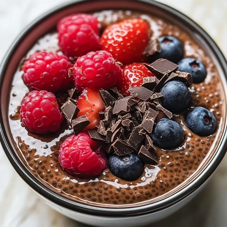 High-Protein Chocolate Chia Pudding