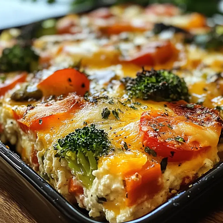 High-Protein Cottage Cheese Veggie Bake Recipe