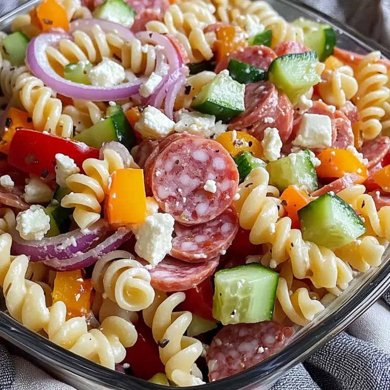 High Protein Italian Pasta Salad