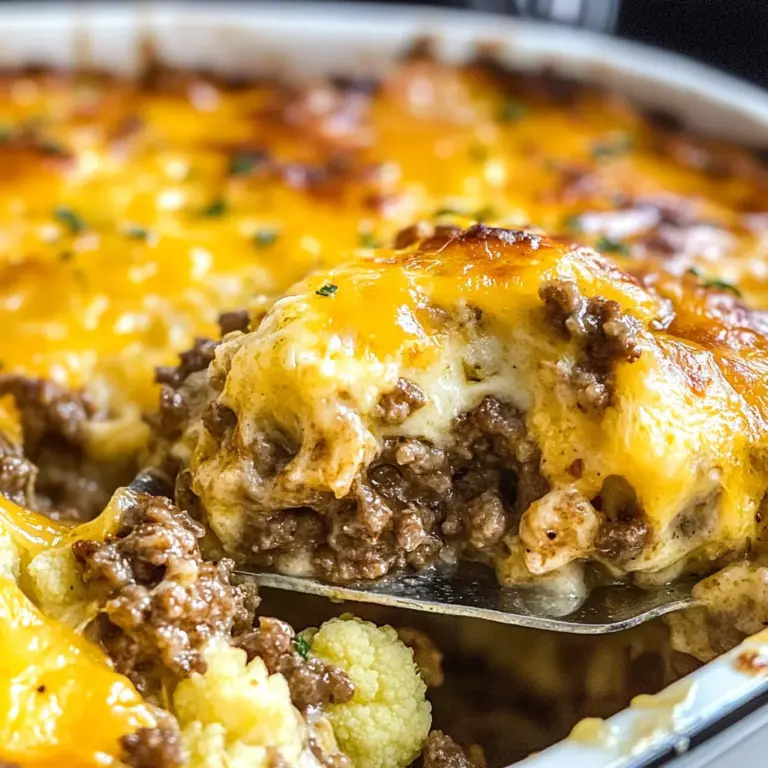 Keto Cheeseburger Casserole Recipe