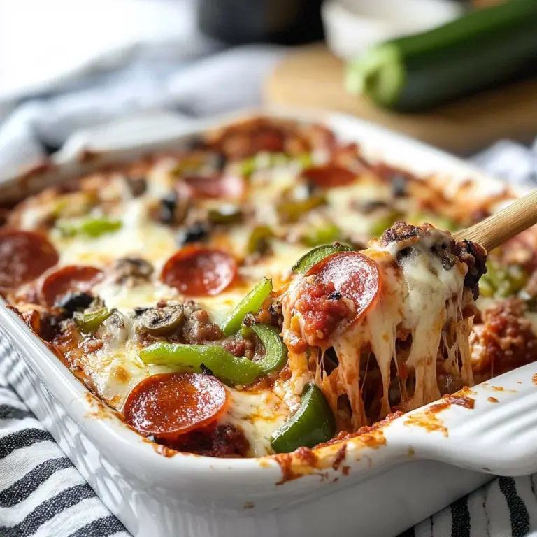Keto Pizza Casserole Recipe