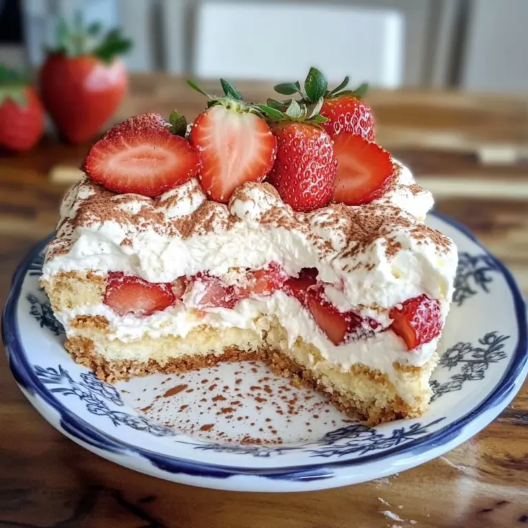 Keto Strawberry Tiramisu