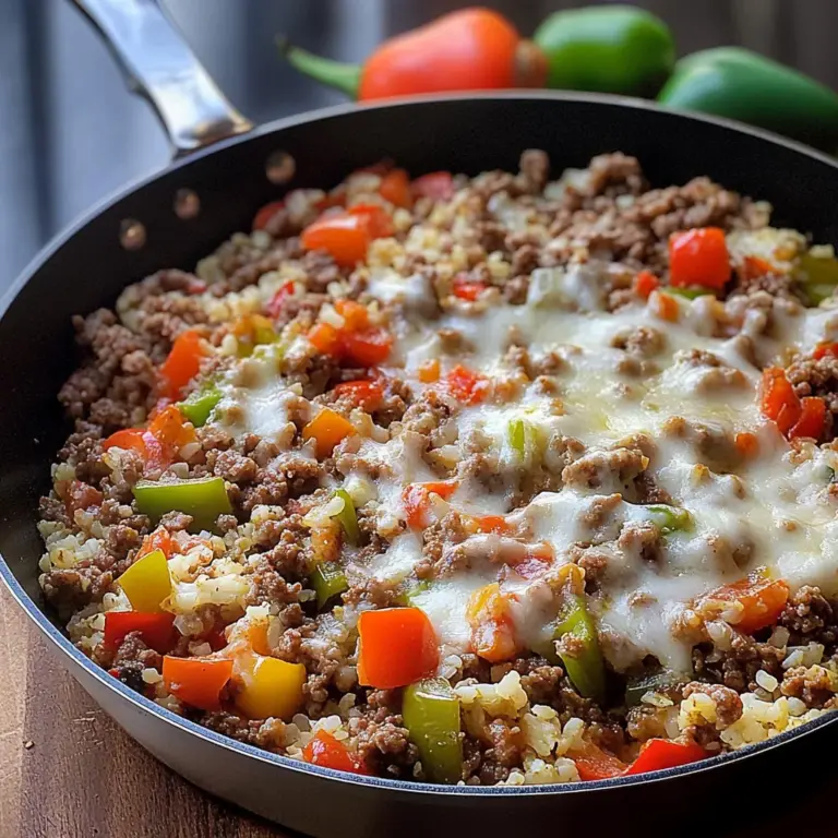 Keto Stuffed Pepper Skillet