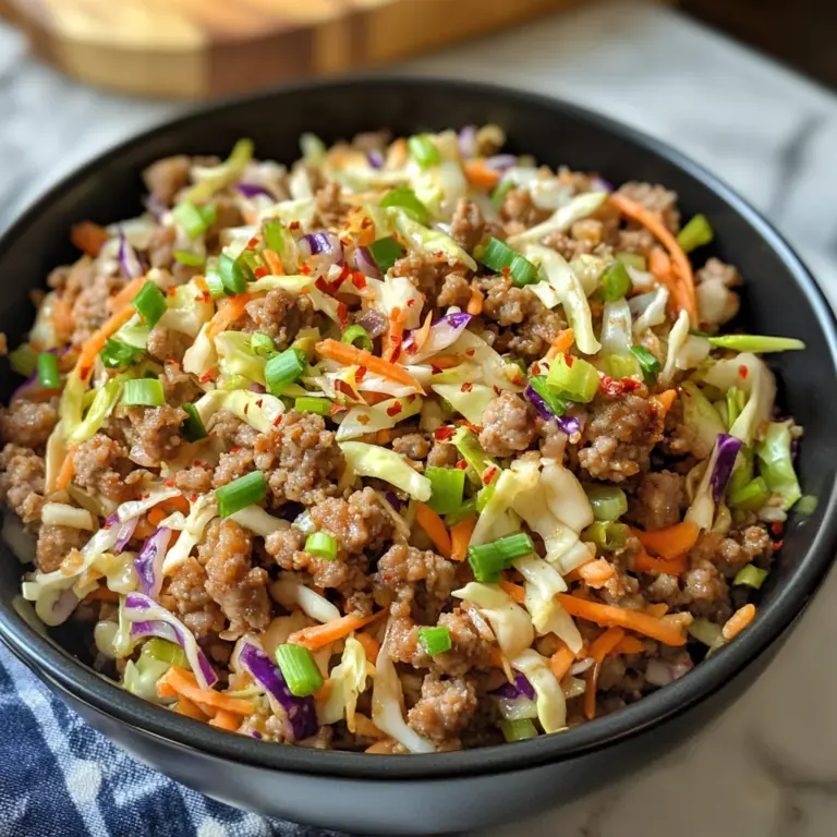 LOW-CARB EASY TO MAKE EGG ROLL IN A BOWL