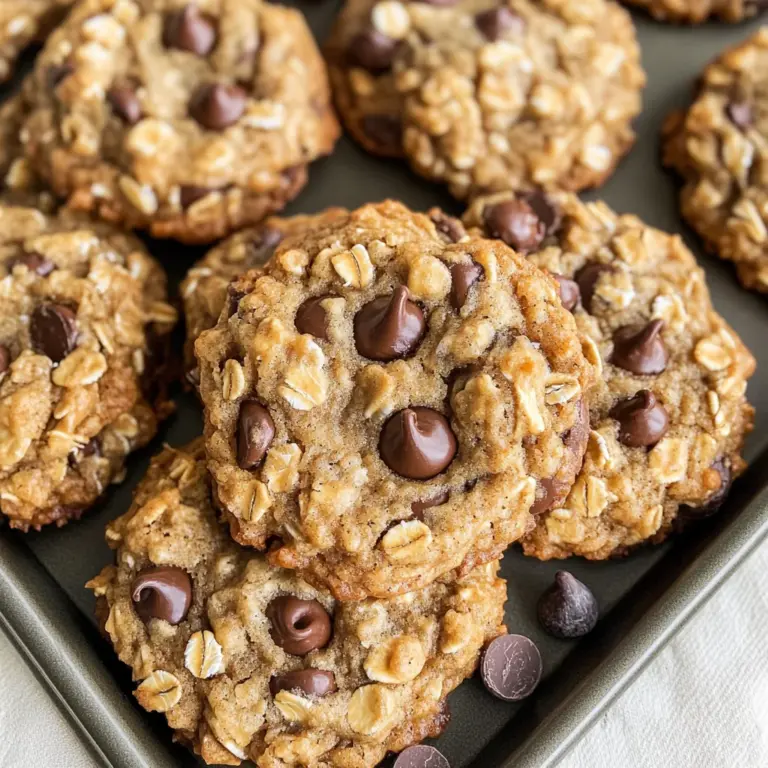 Peanut Butter Oatmeal Chocolate Chip Cookies