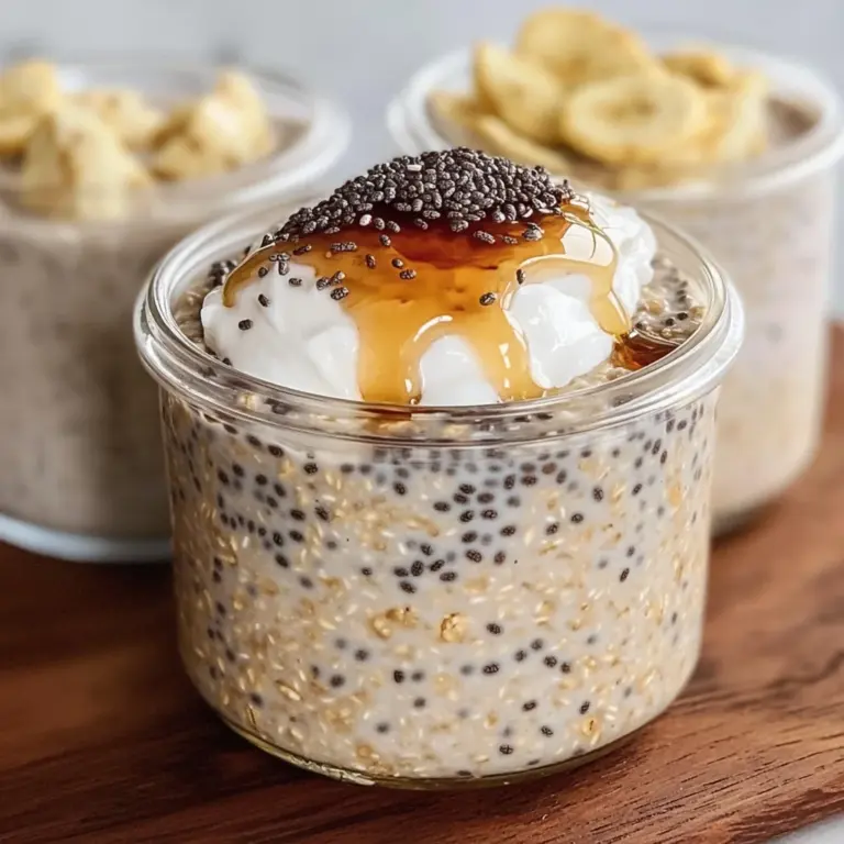 Quick & Creamy High Protein Overnight Oats