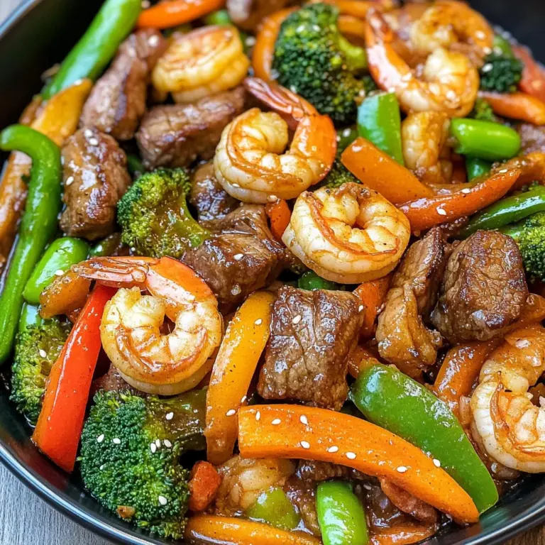 STEAK AND SHRIMP STIR FRY