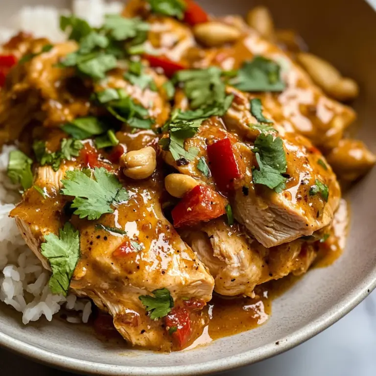 Slow Cooker Peanut Chicken