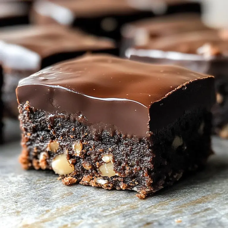 5-Ingredient No-Bake Chocolate Covered Brownies