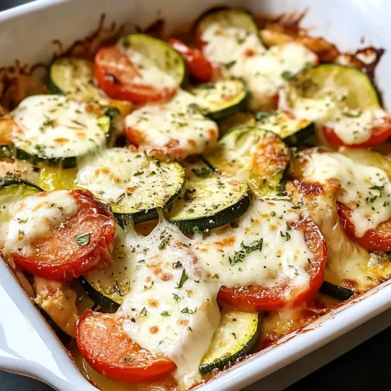 Baked Chicken and Zucchini Casserole with Tomato