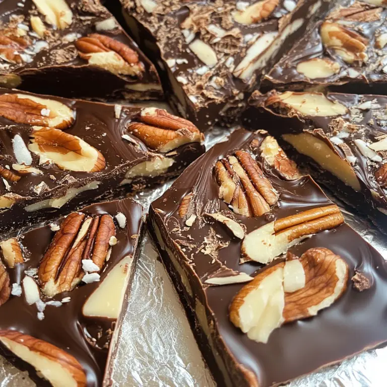 Carb-less Chocolate Peanut Butter Pecan Bark