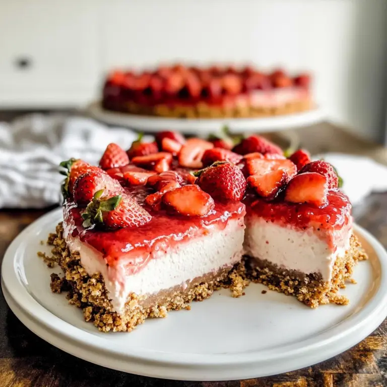 Gluten Free & Vegan Strawberry Cheesecake (with Oat Milk)