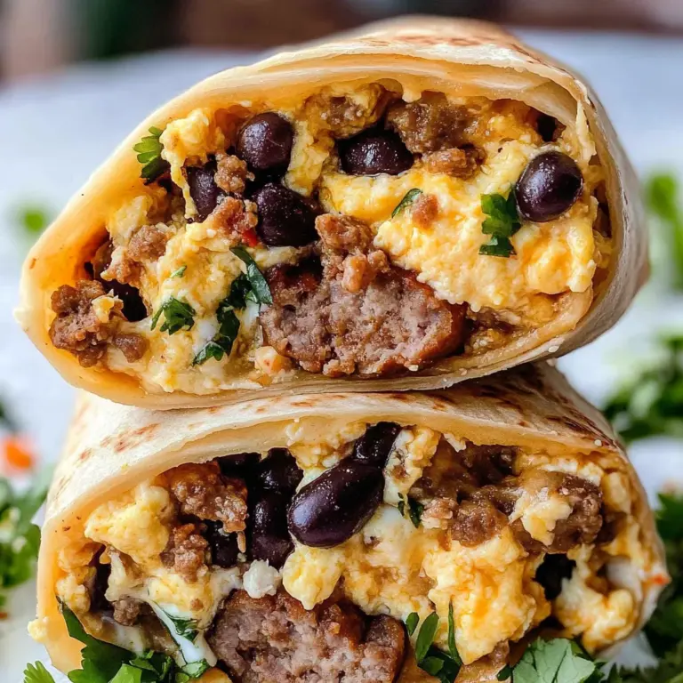 High Protein Breakfast Burritos