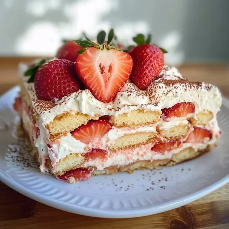 Keto Strawberry Tiramisu
