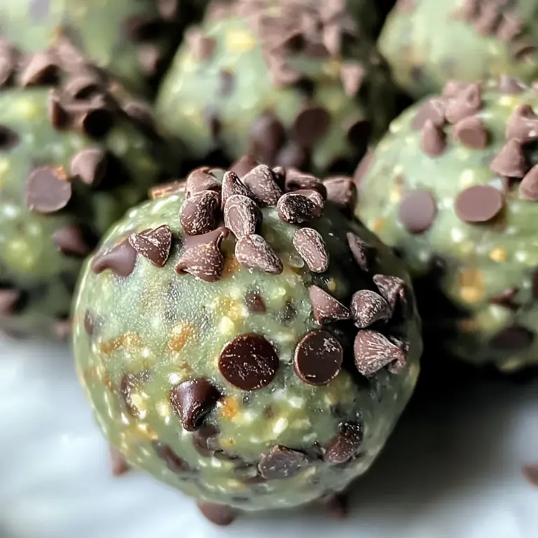 Mint Chocolate Chip Protein Balls