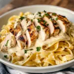 Skinny Low-Fat Chicken Fettuccine Alfredo