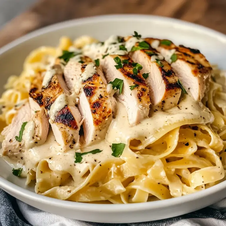 Skinny Low-Fat Chicken Fettuccine Alfredo