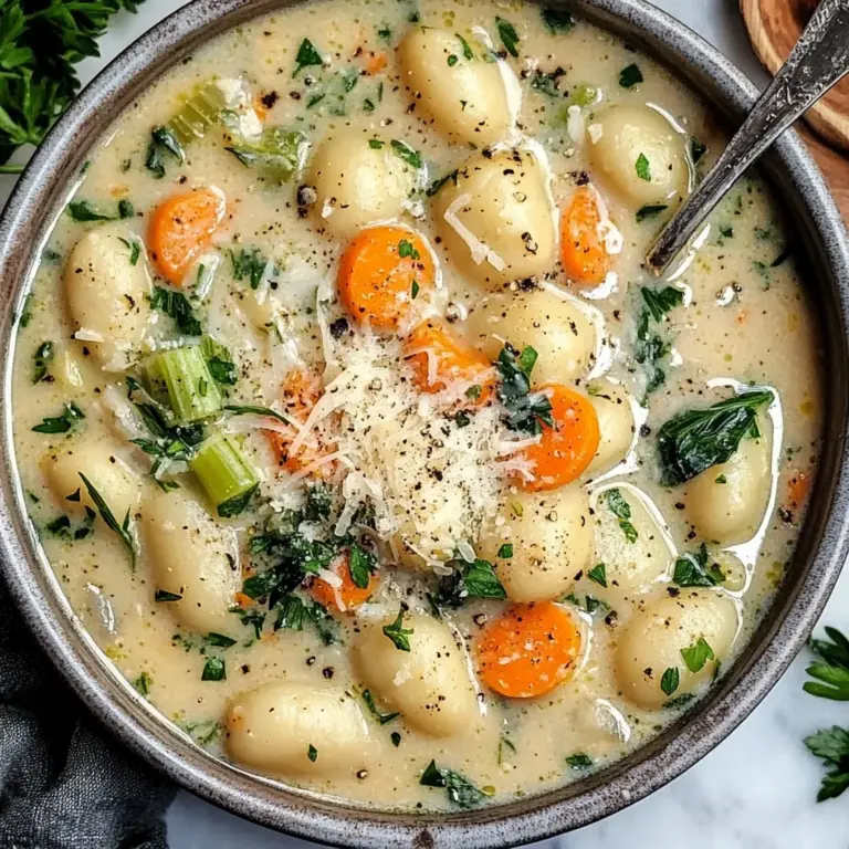 Vegan Chickpea Gnocchi Soup