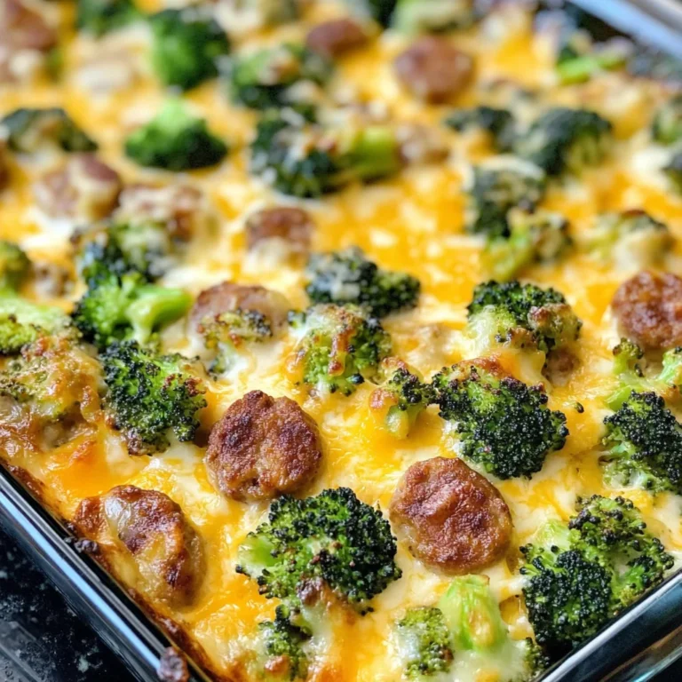 Cheesy Broccoli & Sausage Casserole