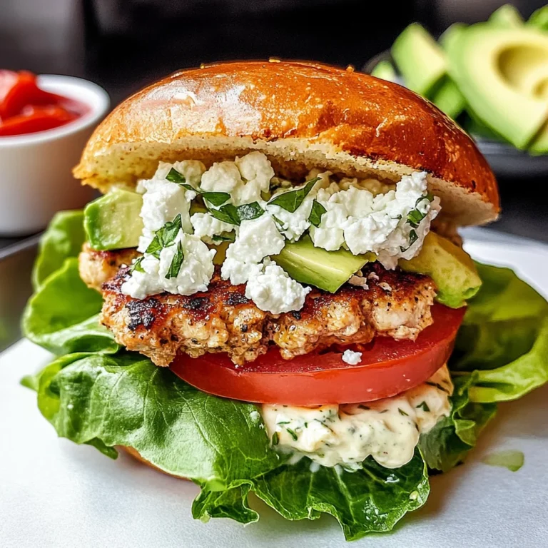 Greek Chicken Burgers