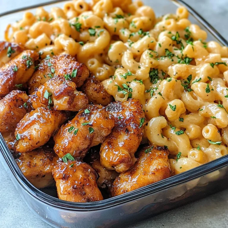 High-Protein Honey Garlic Butter Chicken with Mac & Cheese