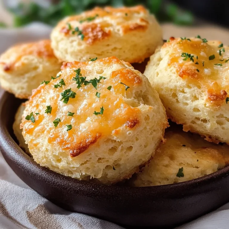 Keto Cheddar Garlic Biscuits