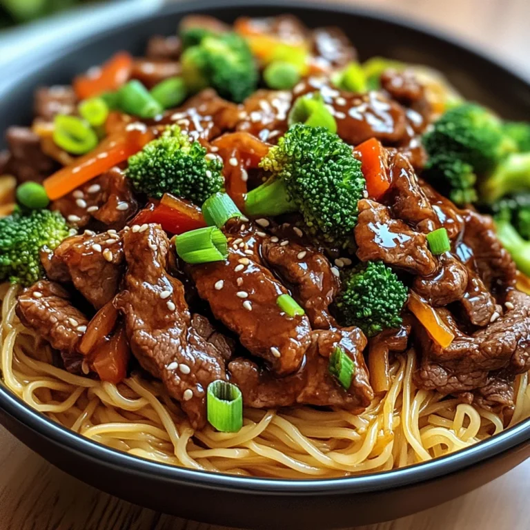 Sticky Beef Noodles