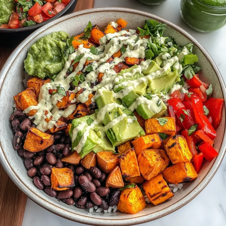 Vegan Burrito Bowls with Black Beans and Sweet Potatoes (gf)