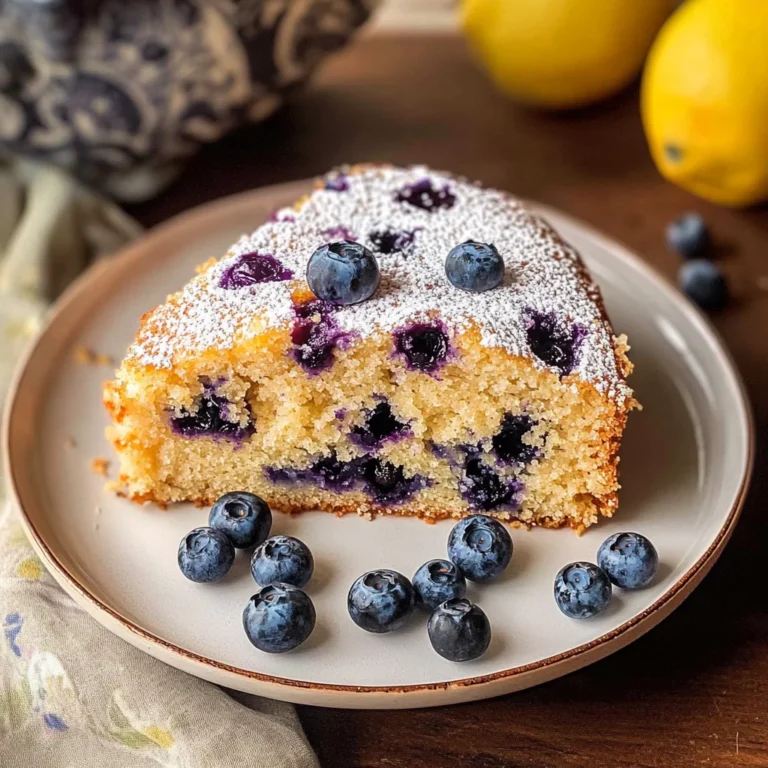 Vegan Lemon Blueberry Cake