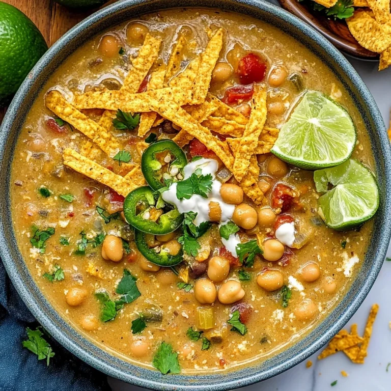 Vegan White Chickpea Chili