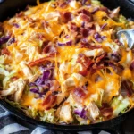 Keto BBQ Chicken Casserole