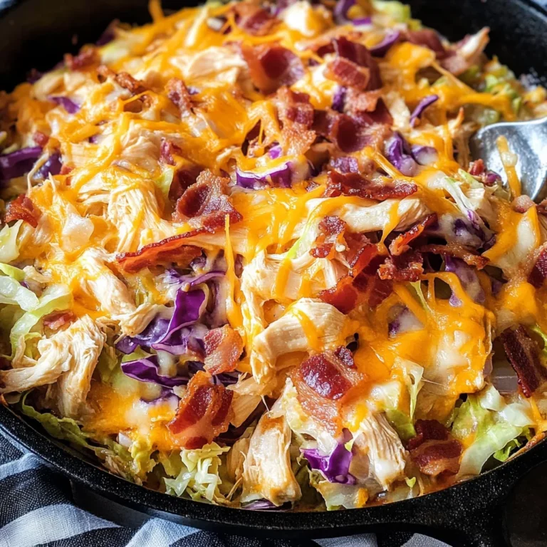 Keto BBQ Chicken Casserole