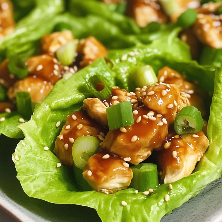 Teriyaki Chicken Lettuce Wraps (Low Calorie)