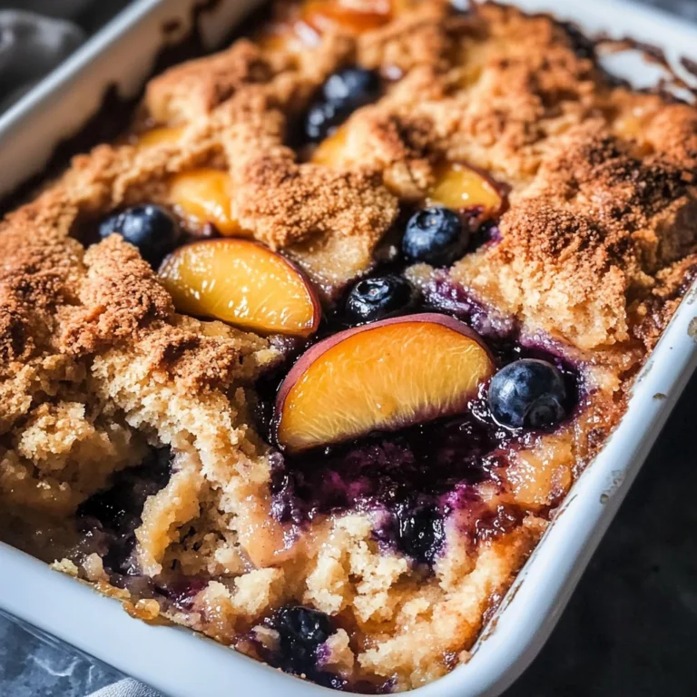 Vegan Brown Butter Peach Cobbler