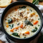 Creamy Italian Ground Chicken Soup