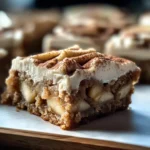 Decadent Apple Cinnamon Blondies with Maple Cream Cheese Frosting
