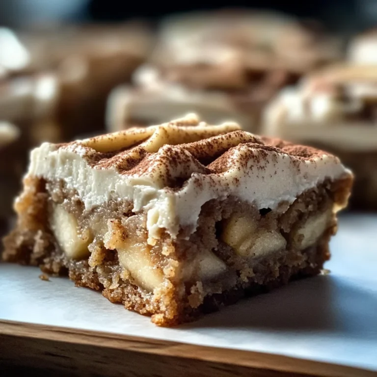 Decadent Apple Cinnamon Blondies with Maple Cream Cheese Frosting