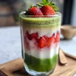 Easy 5-min. Strawberry Matcha Latte
