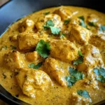 Easy Homemade Chicken Korma with Flatbread or Rice