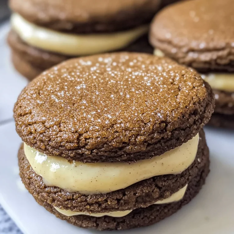Ginger Molasses Sandwich Cookies with Eggnog Frostings